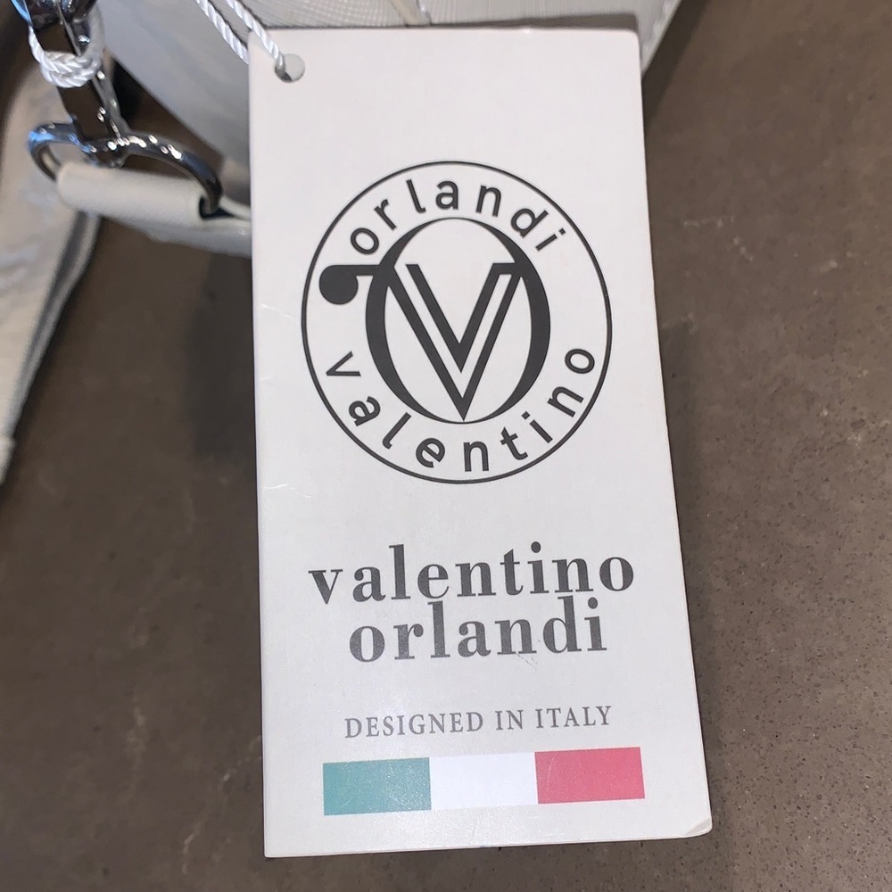 NWT Valentino Orlandi Studded Double Zip Crossbody Guitar Strap Camera Bag - Picture 14 of 15